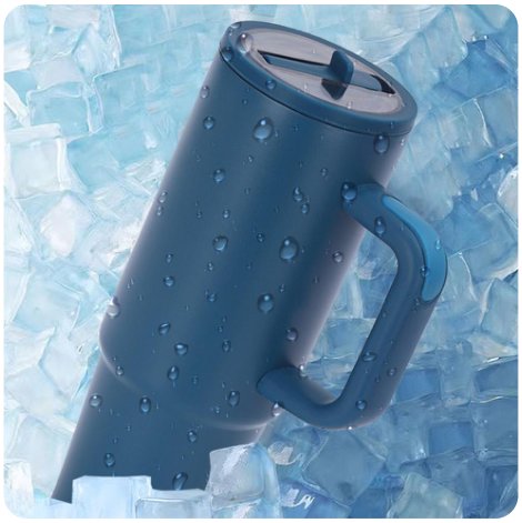 Handle Tumbler With Straw 40oz view 3