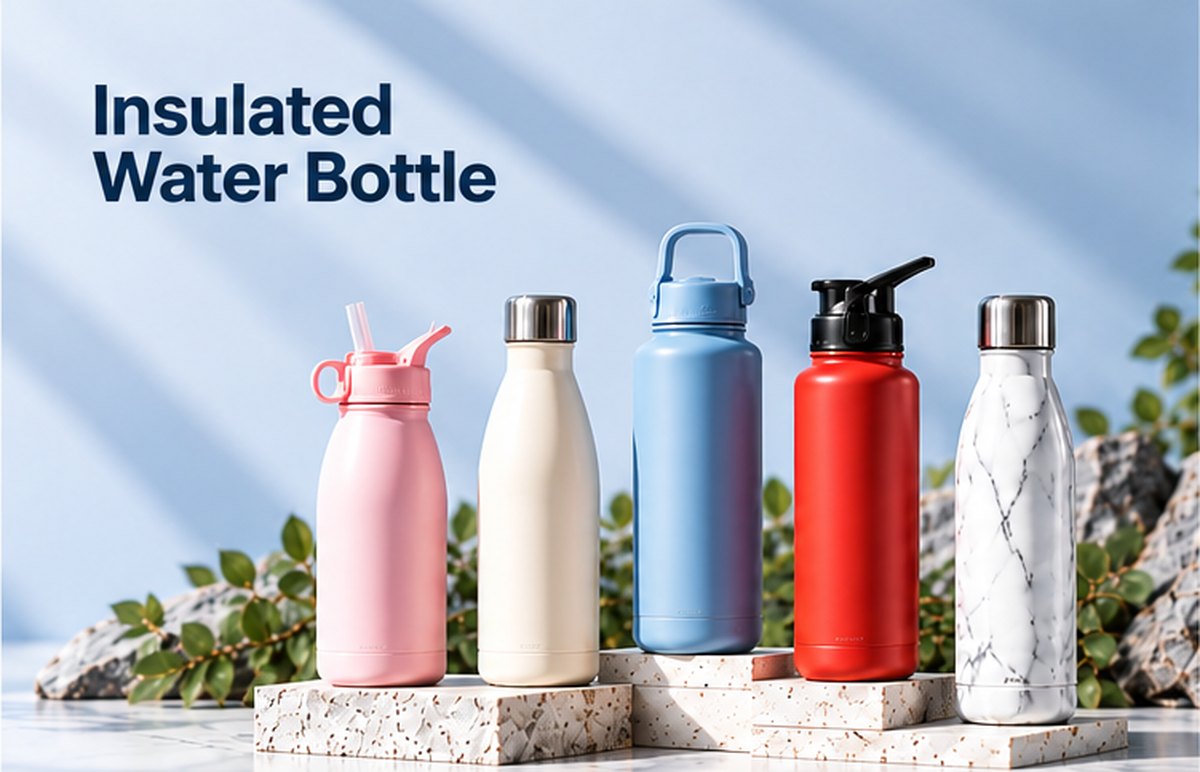 Insulated Water Bottle in use